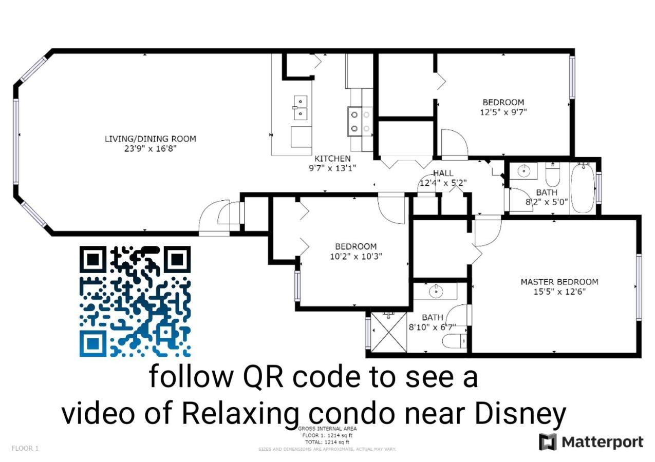 Beautiful Cozy Retreat Near Disney - Spacious Condo Kissimmee Exterior photo